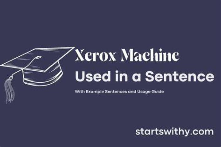 How do you use Xerox in a sentence?