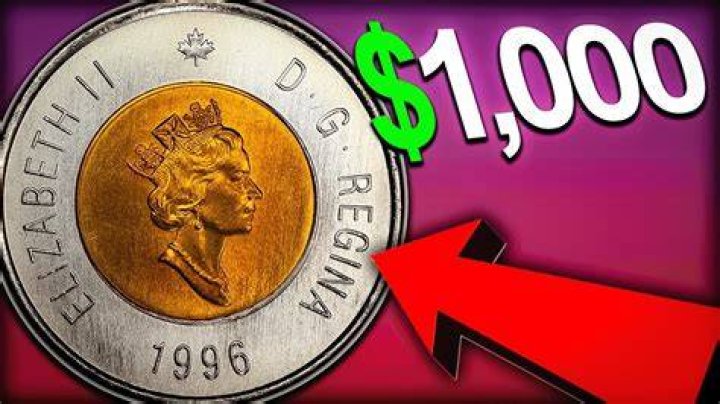 How much is a 1996 toonie worth?