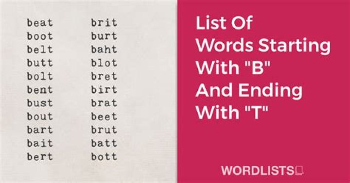What starts with B and ends with Y?