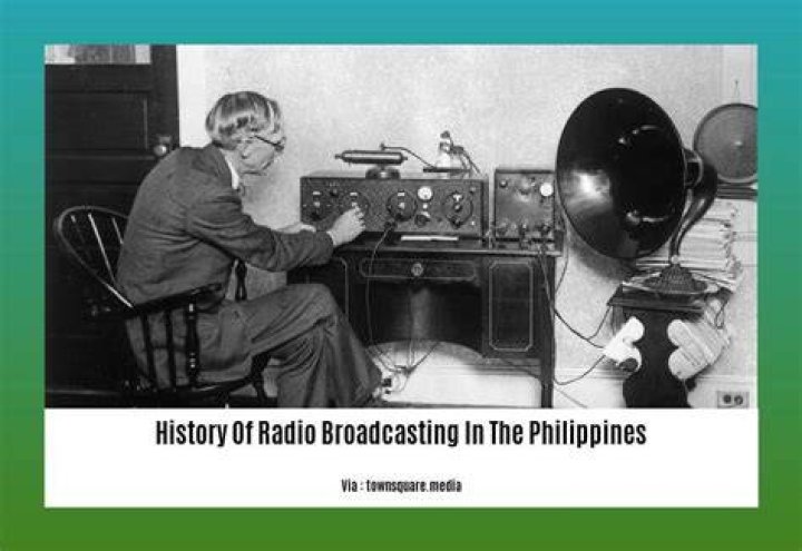When did broadcasting start in the Philippines?