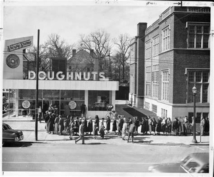 Where was the first Krispy Kreme built?
