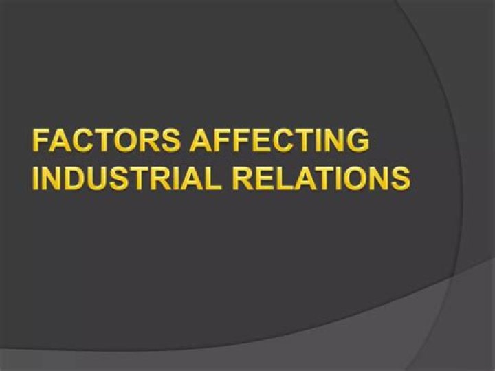 Which are the factors affecting industrial relations?