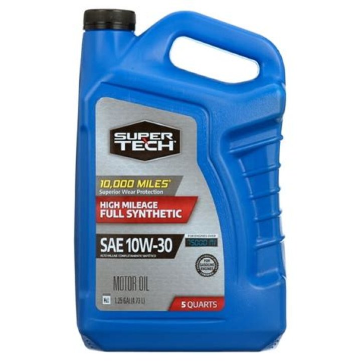 Who makes SuperTech high mileage synthetic oil?